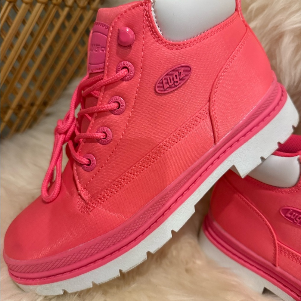 Lugz womens Hot Pink / Coral Drifter Ripstop Chukka Boots